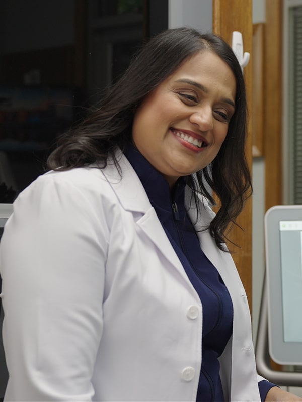 Dentist is smiling at Vallejo Family Dentistry