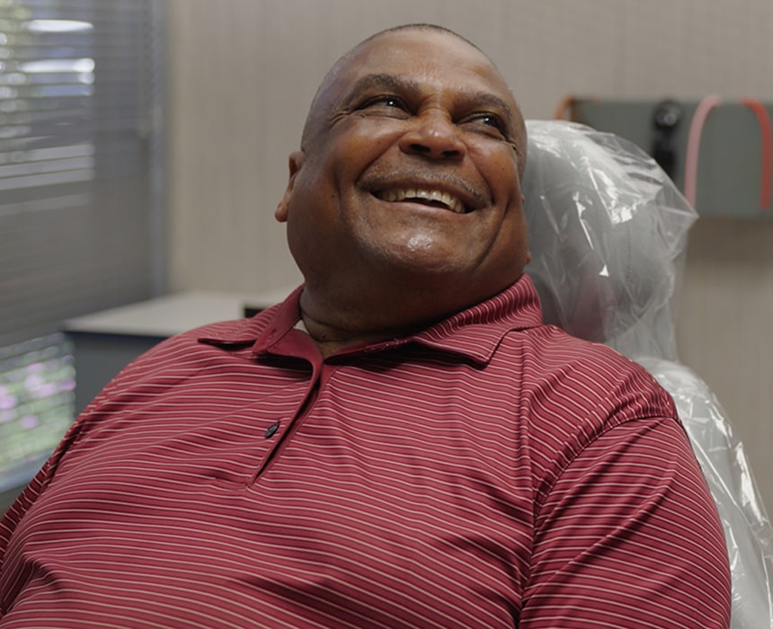 Joyful man is smiling at Vallejo Family Dentistry